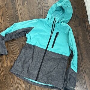 Burton Teal and Charcoal Hooded Jacket